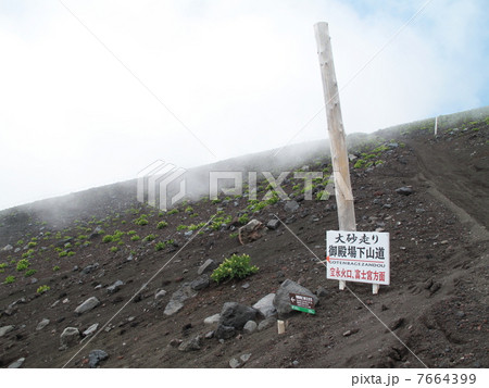富士山 御殿場ルートの大砂走り 富士山 御殿場ルートの大砂走り 7664399