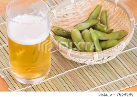 枝豆とビール 7664646