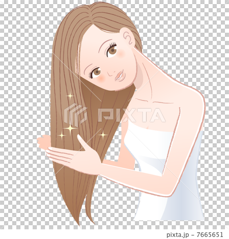 ビューティー ヘア 女性 7665651