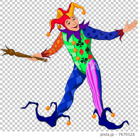 Jolly Joker in a bright dress 7670328