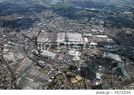 トヨタ自動車元町工場付近を空撮 7672030