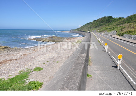 御前崎の海岸線 御前崎の海岸線 7672771