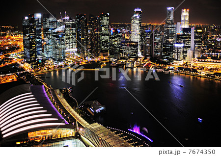 Singapore at night 7674350