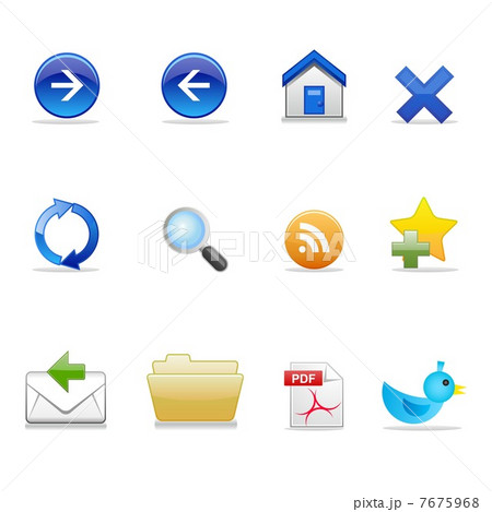 アイコン12セット インターネット のイラスト素材 アイコン12セット インターネット のイラスト素材