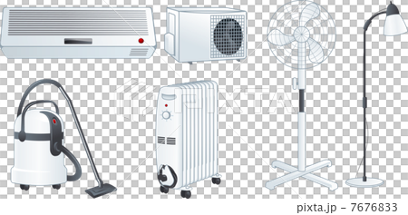 Home electric appliances set vector illustrations Home electric appliances set vector illustrations 7676833