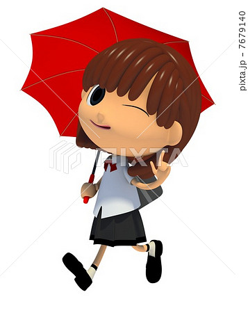 雨の日の通学 雨の日の通学 7679140