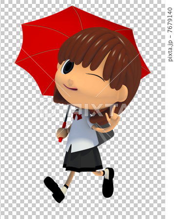 雨の日の通学 雨の日の通学 7679140