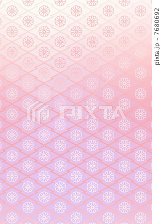 松皮菱に菊(Transparency effect in EPS10)(100×148) 7680692