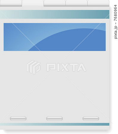 Vector easy editable company website template. 7680964