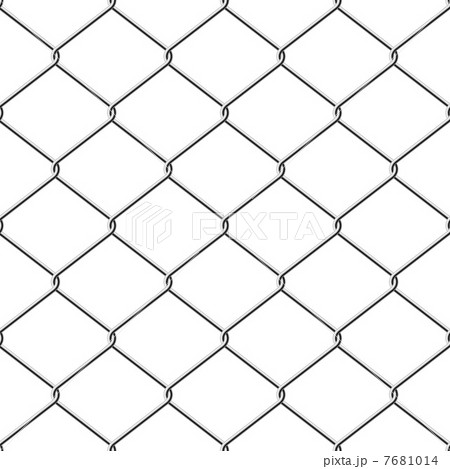 Realistic wire chain-link fence seamless vector background. Realistic wire chain-link fence seamless vector background. 7681014