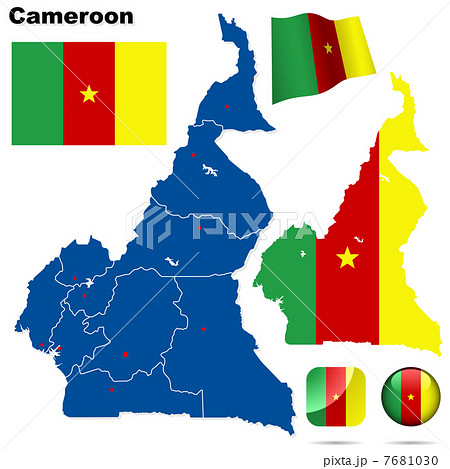 Cameroon vector set. 7681030