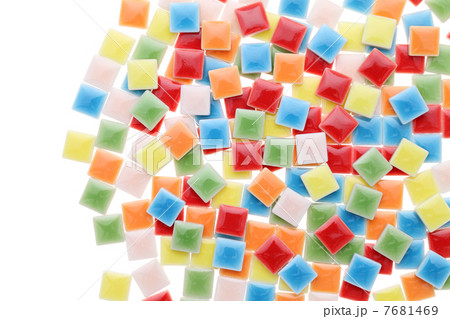 カラフルなミニタイル 7681469