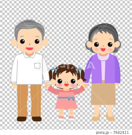 Grandparents and girls 7682811