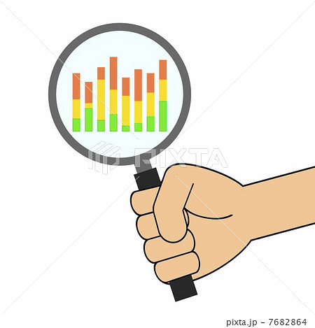 データ分析のイラスト素材