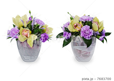 colorful floral bouquet of roses,cloves and orchids arrangement 7683700