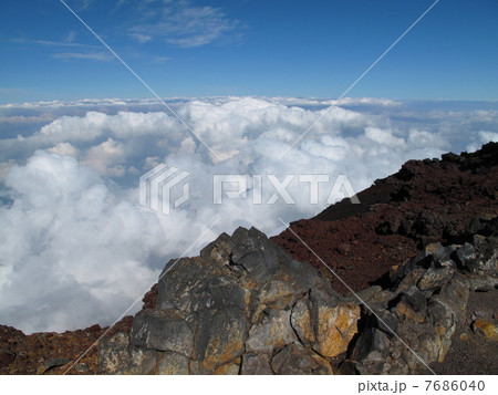 富士山　山頂からの眺め 7686040
