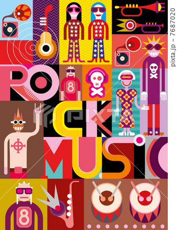 Rock Music - vector illustration Rock Music - vector illustration 7687020