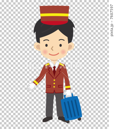 Hotel Man Stock Illustration