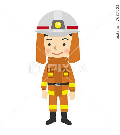 消防士のイラスト素材