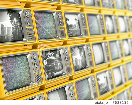 Wall from retro TV 7688152