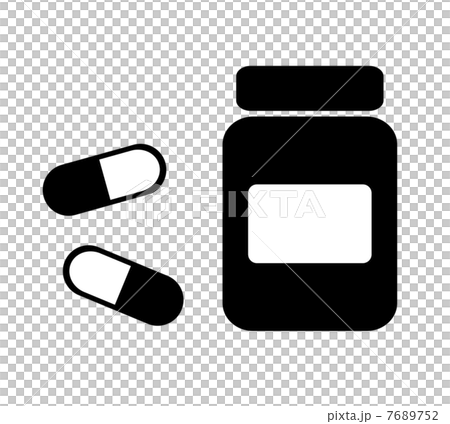 薬瓶とカプセル 7689752