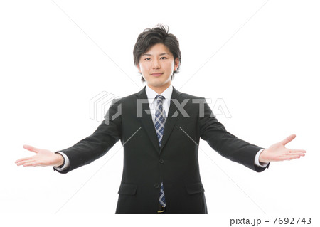 ビジネスマン　歓迎 7692743