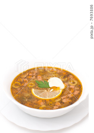 sausage soup with pickled cucumbers 7693886