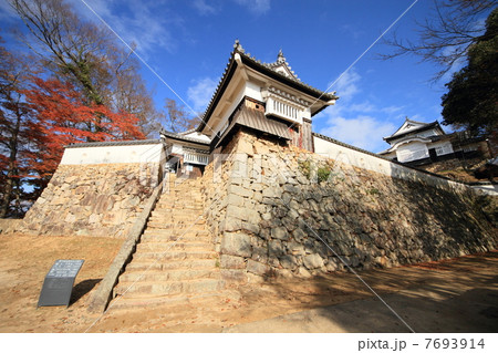 11月岡山　備中松山城・本丸全景 7693914