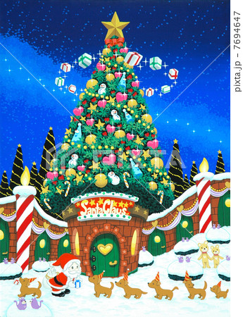 クリスマスの思い出のイラスト素材