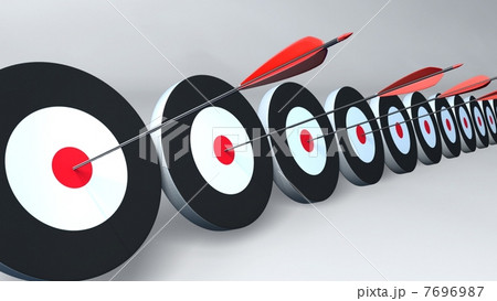 black targets and arrows white 7696987