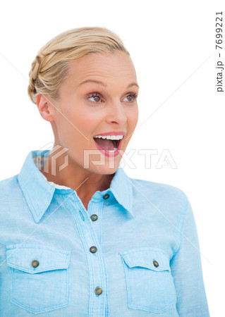 Surprised blonde looking away 7699221