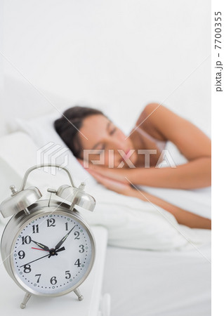 Peaceful woman sleeping in 7700355