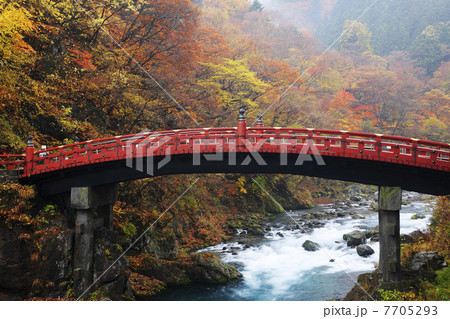 栃木県・秋の日光二荒山神社・神橋 7705293