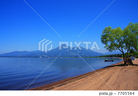 猪苗代湖と磐梯山 猪苗代湖と磐梯山 7705564