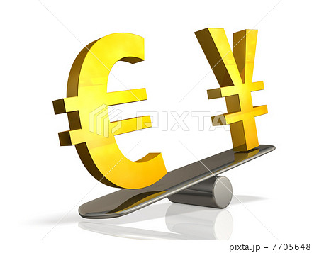 為替を表すアブストラクト3DCGイラスト 7705648