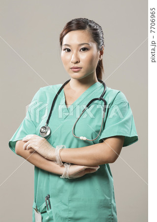 Portrait of a Chinese Female surgeon 7706965