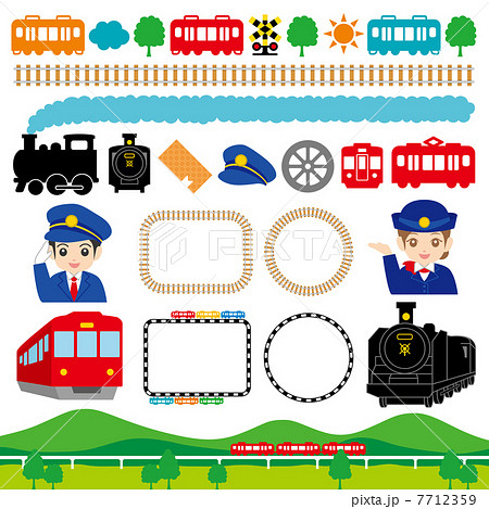 鉄道展 鉄道フェア イベント 広告 イラストのイラスト素材