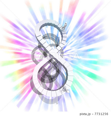 再生可能エネルギーの無限階段を上る人々 7731256