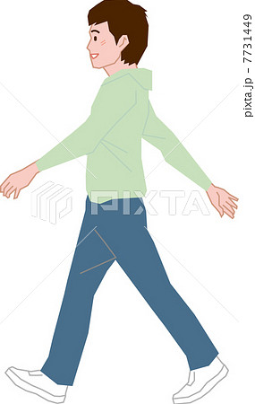歩く中学生の男子 7731449
