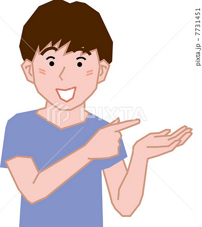指差しする小学生の男子 7731451