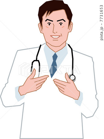 身振りを交えて話す男性医師 身振りを交えて話す男性医師 7731653