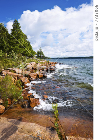 Rocky shore in Georgian Bay Rocky shore in Georgian Bay 7733066