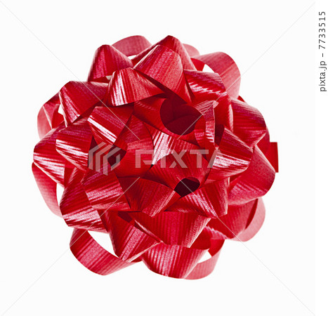 Red Christmas gift bow on white Red Christmas gift bow on white 7733515