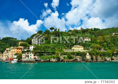 Portofino village on Ligurian coast, Italy Portofino village on Ligurian coast, Italy 7736302