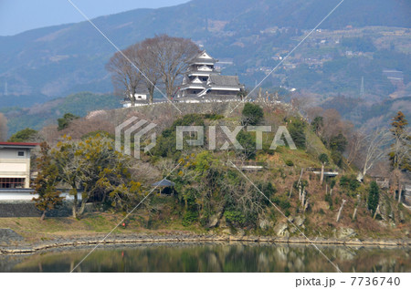 肱川から望む大洲城 7736740