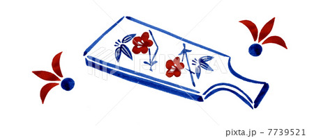 羽子板　お正月　イラスト 7739521