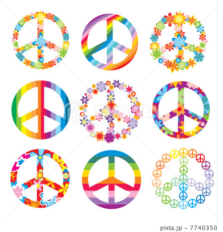 set of peace symbols set of peace symbols 7740350