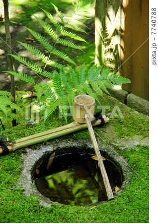 つくばいの写真素材