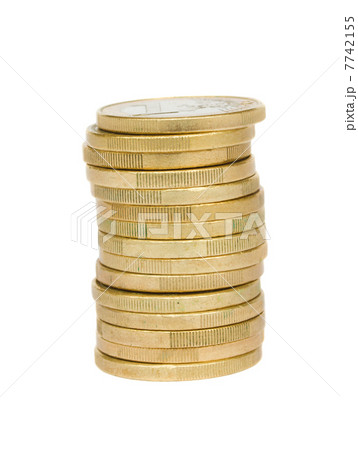 tower of euro coins 7742155