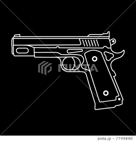 Pistol - vector icon 7749890